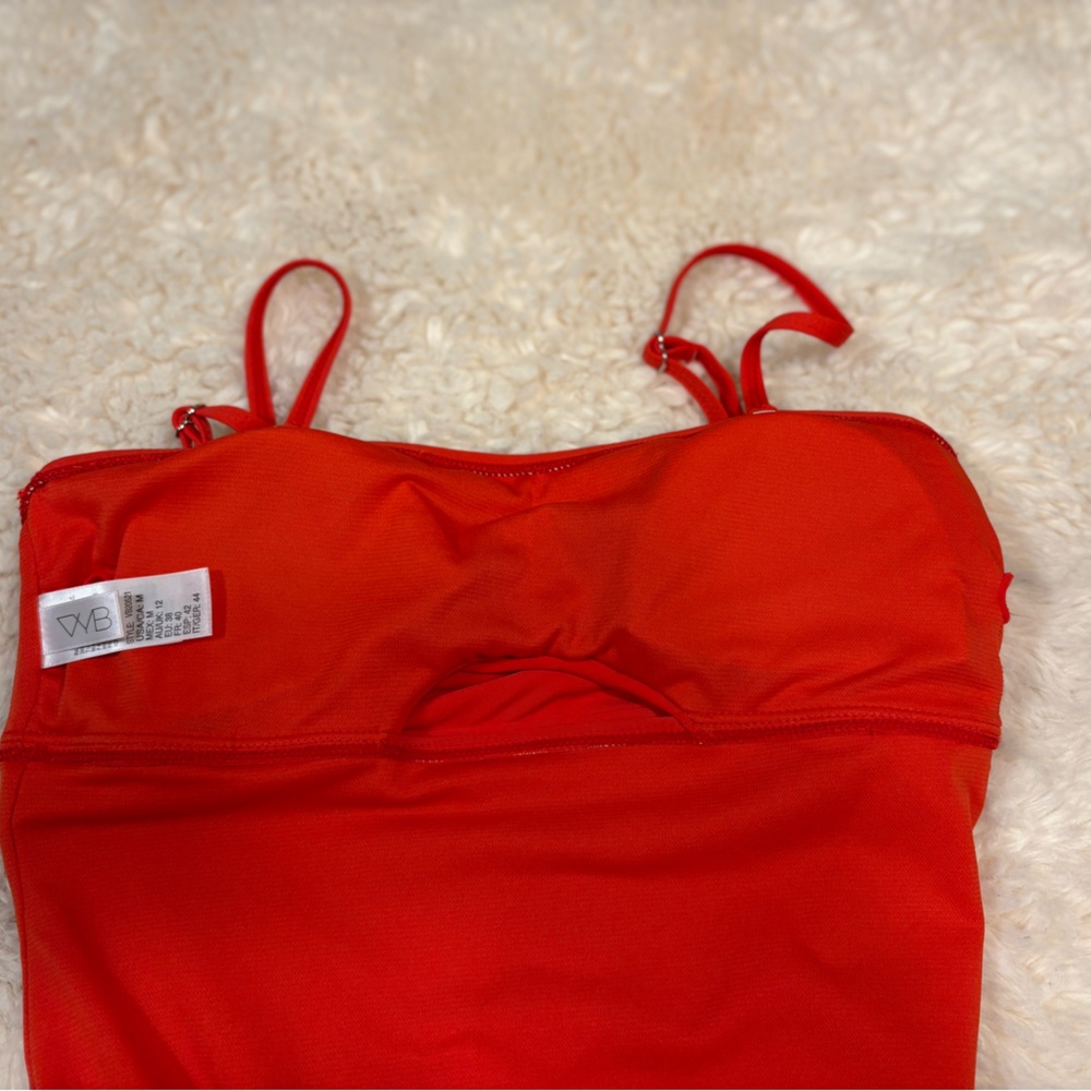 VYB Fire Red Women's One Piece Swimsuit - Picture 6 of 13